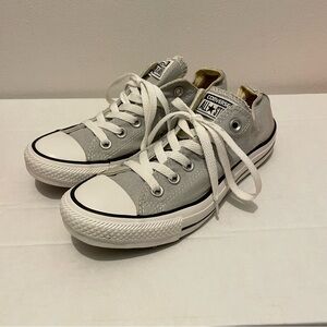 Converse ALL STAR Light Gray Canvas Sneakers lace up Classic Mens 5, Womens 7